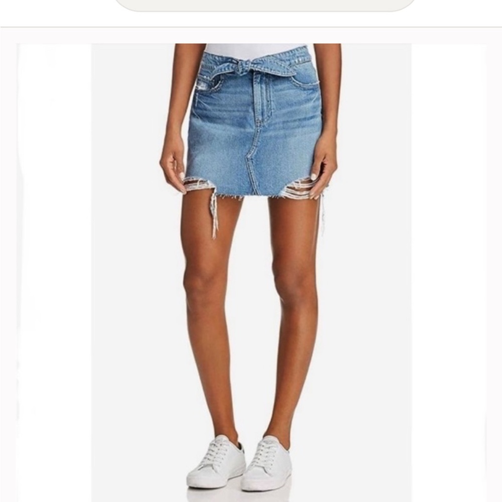 Paige Blue Denim Skirt
